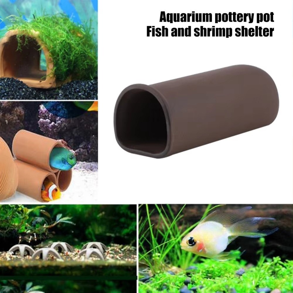 繁殖・産卵・水槽用魚の隠れ家、セラミック製の洞窟型ハウス、魚 - Hide Cave Ceramic のレビューと価格