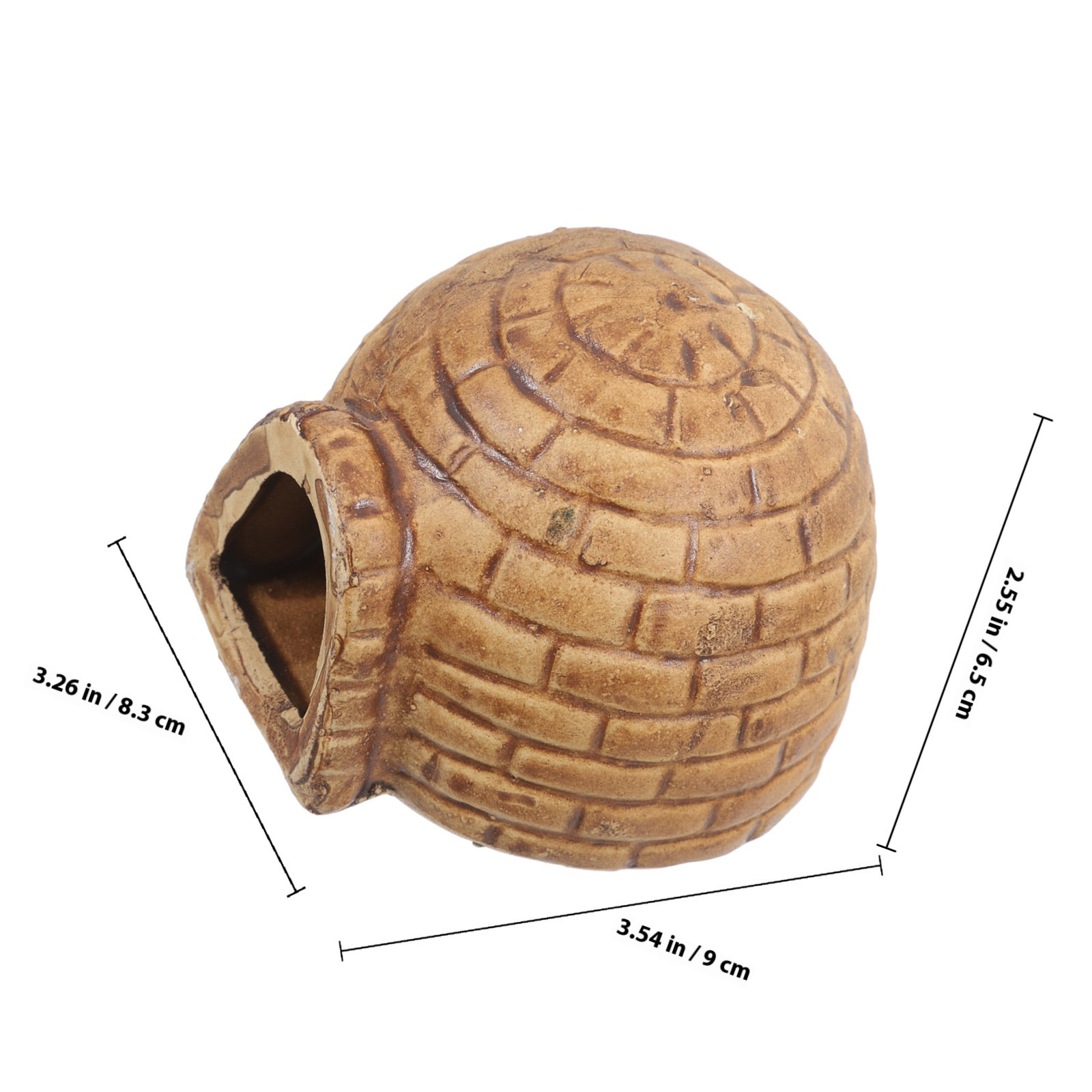 プレミアムセラミック製水槽用隠れ家 魚、エビ、爬虫類用 プレ - Hide Cave Ceramic のレビューと価格