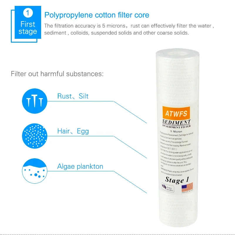 浄水器フィルター 5 ミクロン 4 x 10 インチ ppf - Aquael Filter Fzn のレビューと価格