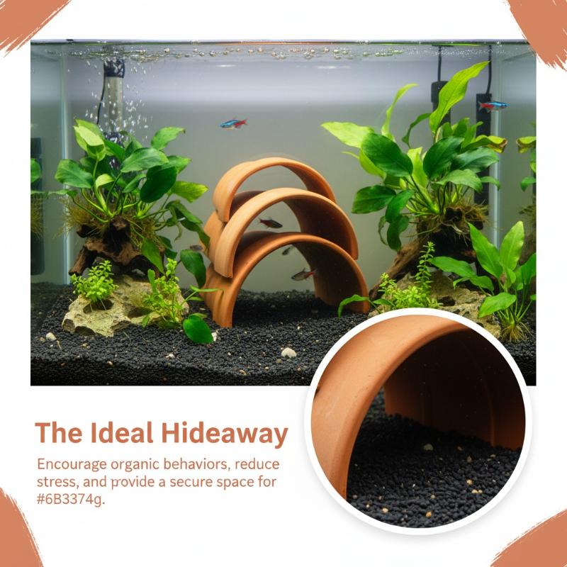 セラミック製魚の産卵洞窟　通気性のある赤い装飾エビの隠れ家　 - Hide Cave Ceramic のレビューと価格
