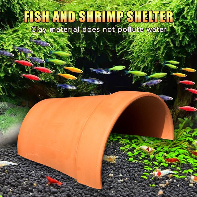 セラミック製魚の産卵洞窟　通気性のある赤い装飾エビの隠れ家　 - Hide Cave Ceramic のレビューと価格